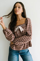 Jemma Plaid Blouse