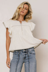 Cillian Flutter Sleeve Blouse