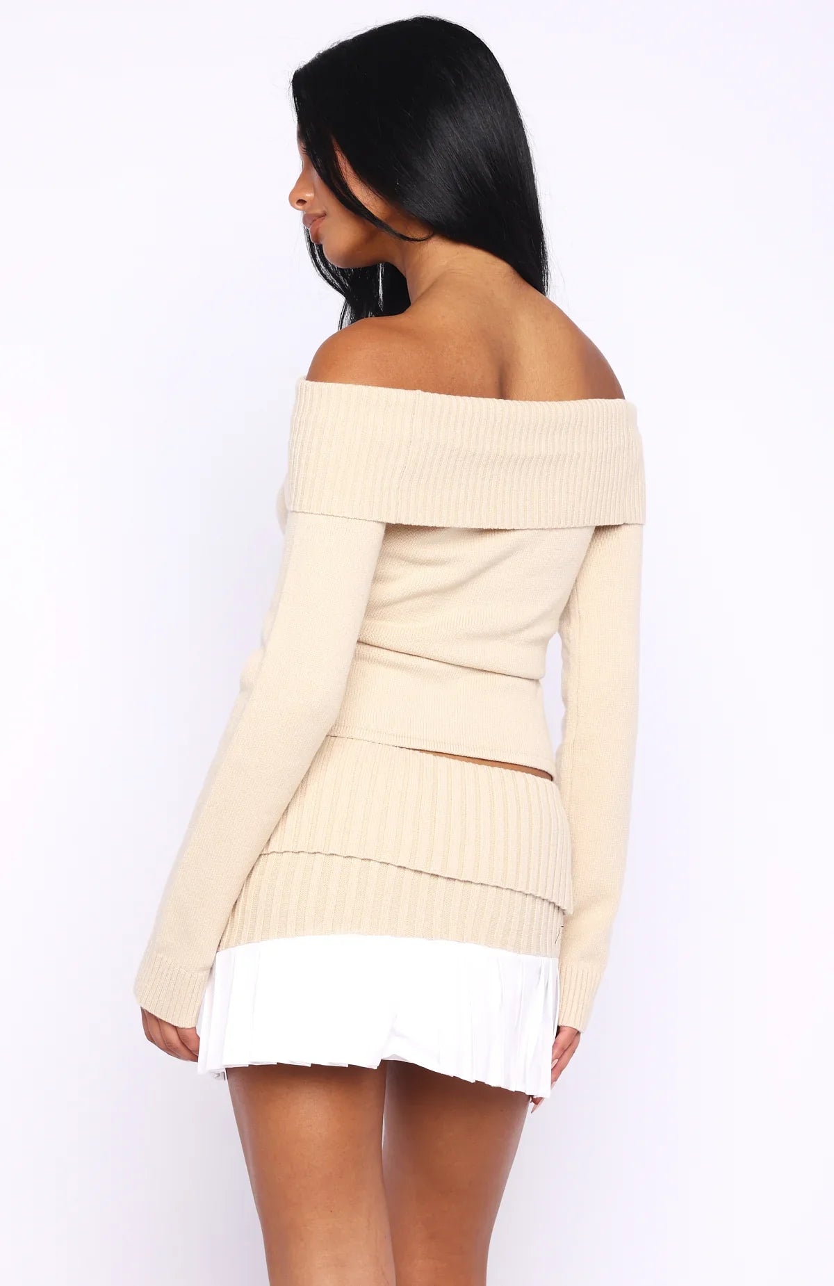 You Did It Again Mini Skirt Beige