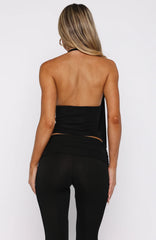 If You Need My Love Top Black
