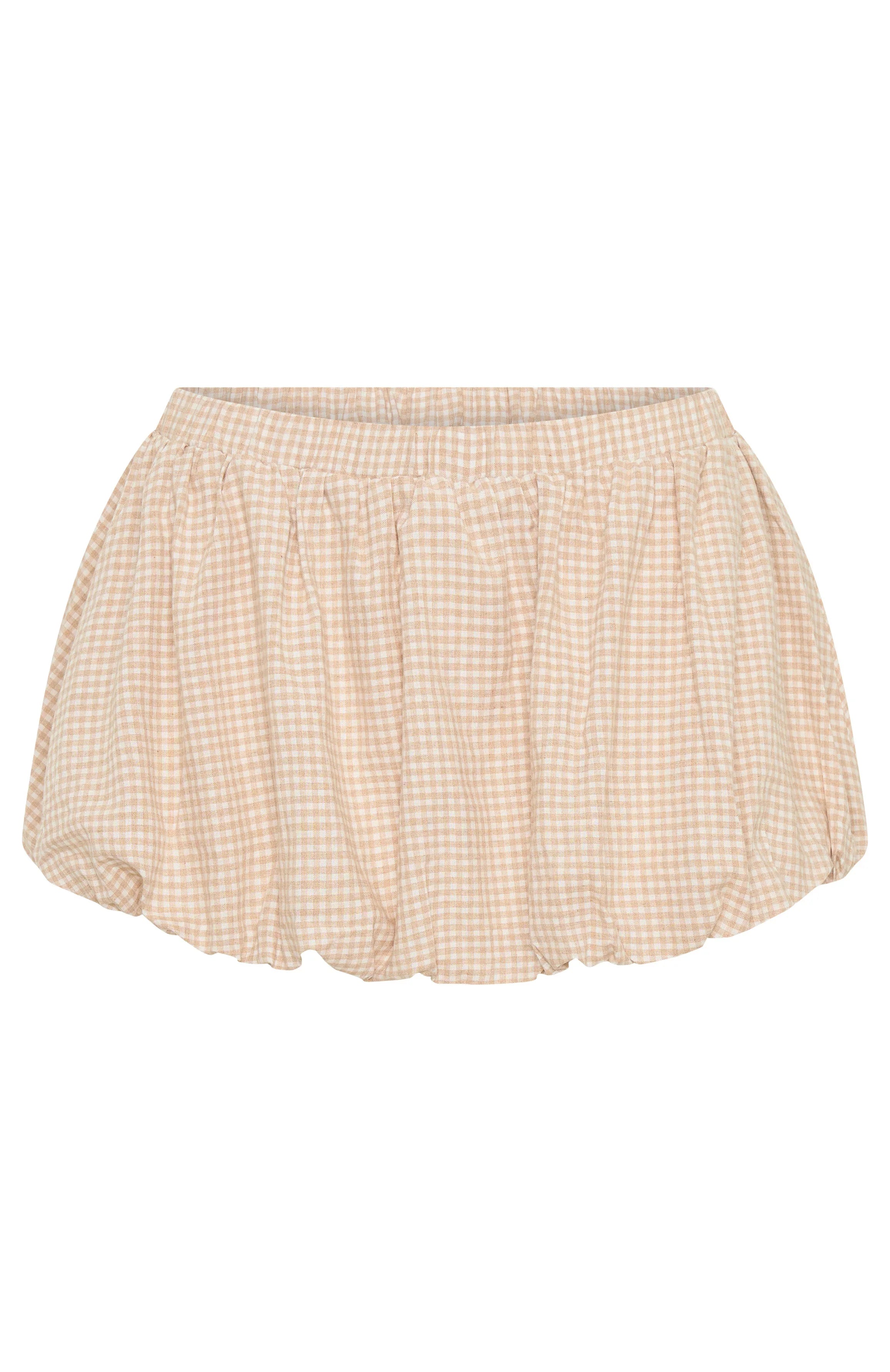 Taking You For Granted Mini Skort Beige